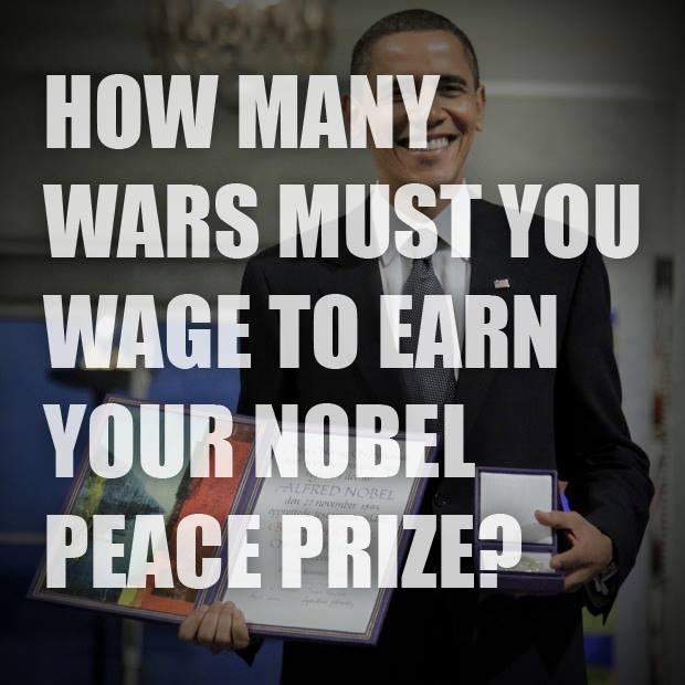 how many wars must you wage to earn your nobel peace prize?