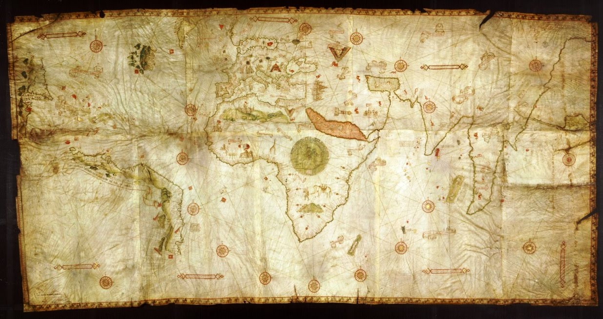 the caverio world map c. 1505
