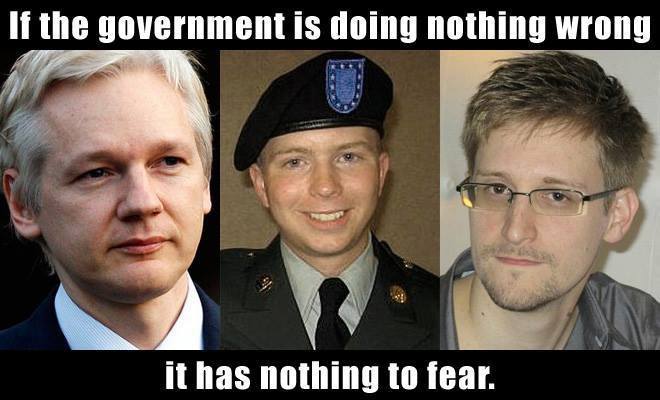 if the government isn't doing anything wrong it has nothing to fear