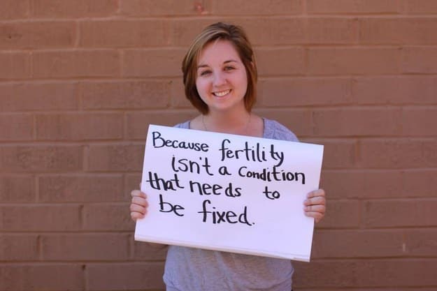 because fertility isn't a condition that needs to be fixed