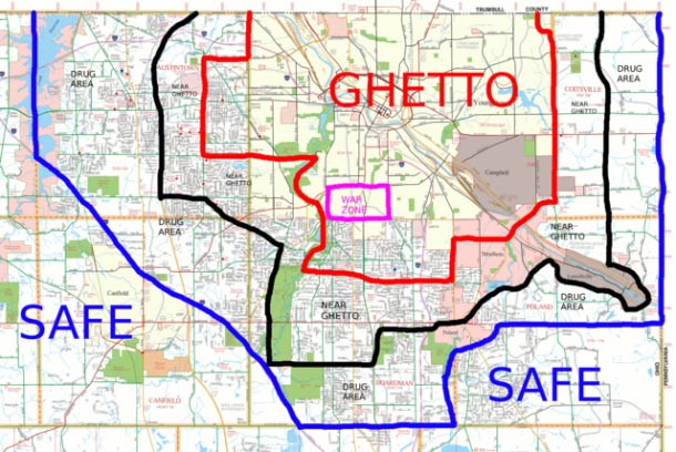i wish google maps had an ''avoid ghetto'' routing option.