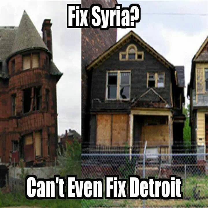 fix syria? can't even fix detroit