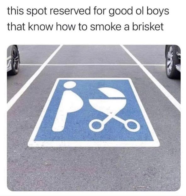 spot reserved for good ole boys who know how to bbq