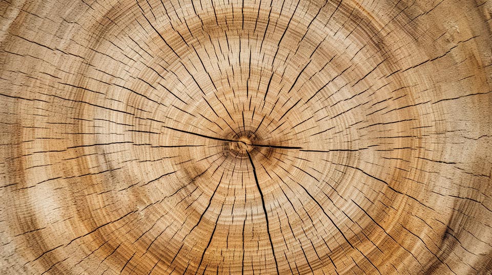 freshly sawed wood