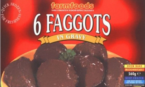 6 faggots in gravy