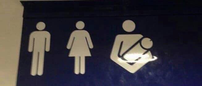 restrooms for well-endowed men only