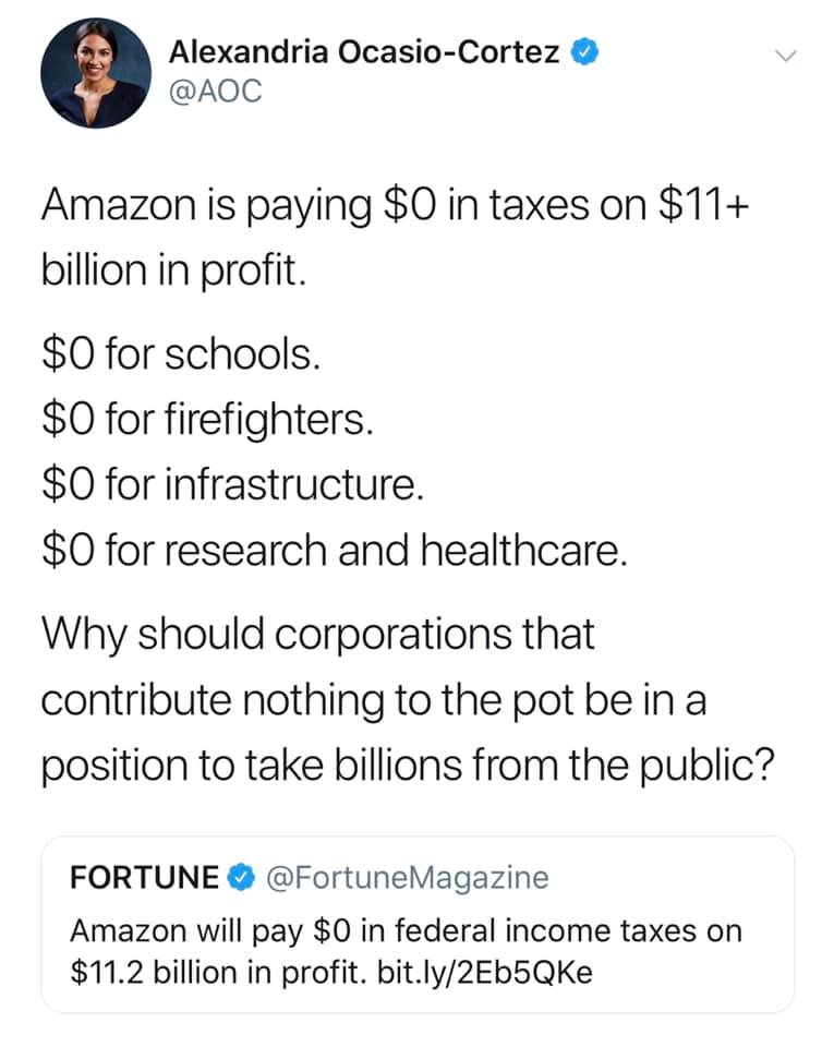 corporations don't contribute anything to the community