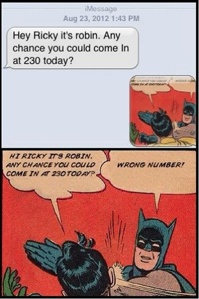 wrong number batman