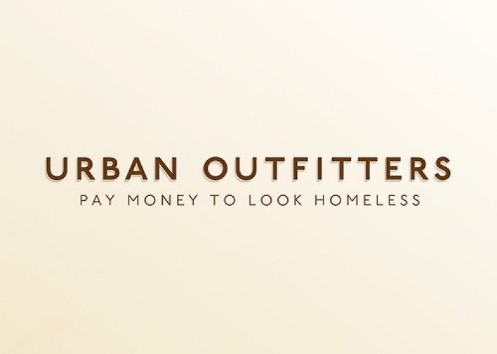 urban outfitters - pay money to look homeless