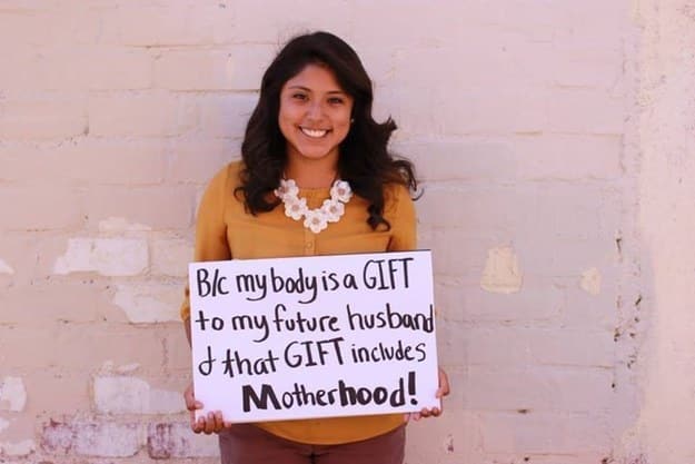 because my body is a gift to my future husband and that gift includes motherhood!