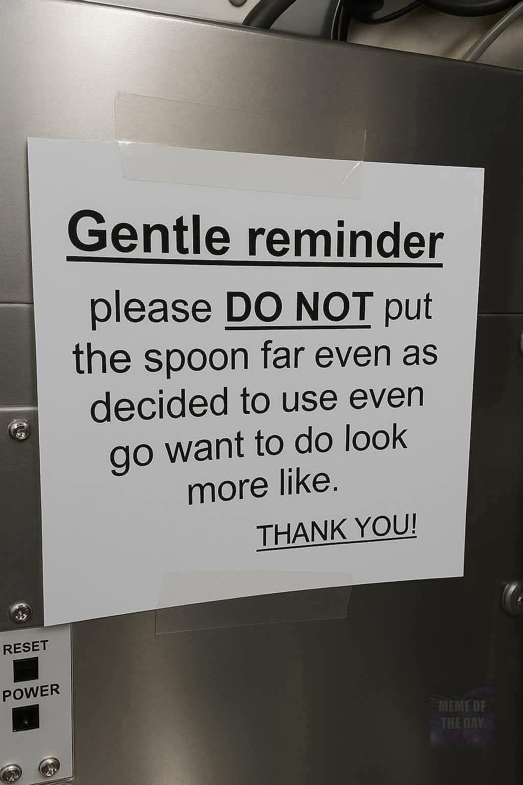gentle reminder