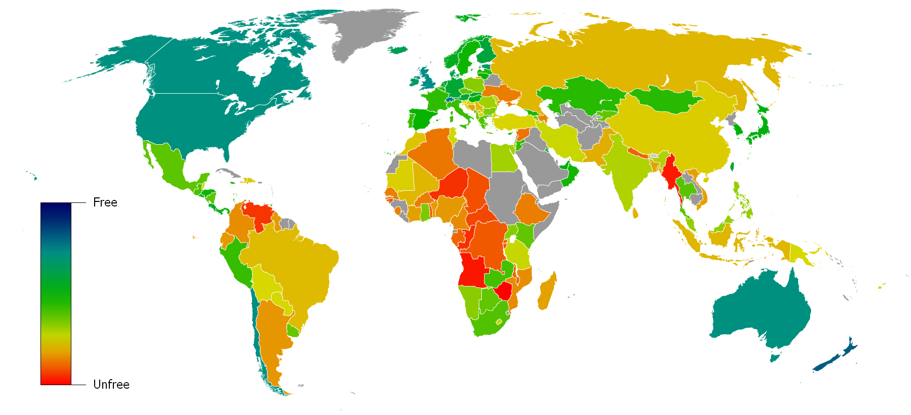countries by economic freedom